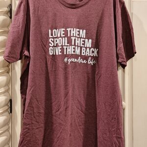 Women's Burgundy Graphic T-Shirt